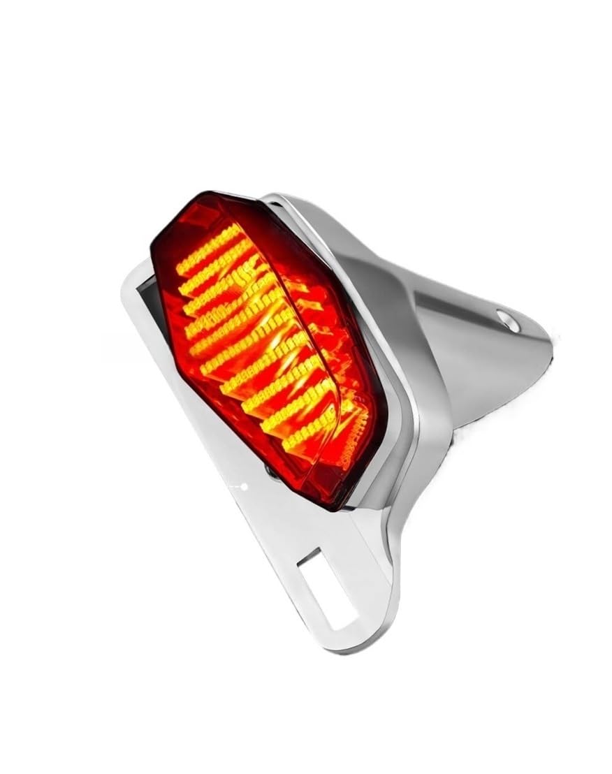 Luce arresto Freno Motociclo Fanale Posteriore A LED Per Moto, Luce Freno, Indicatori Di Direzione, Con Piastra Integrata, Accessorio Universale