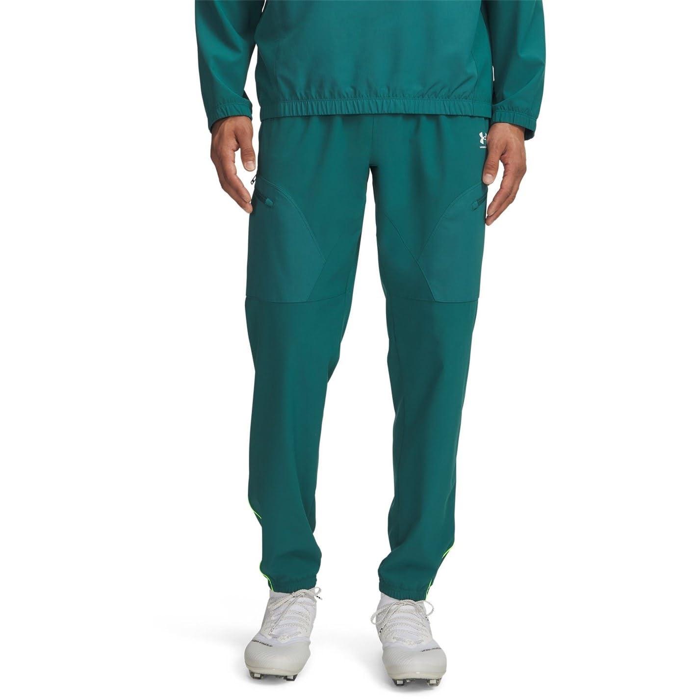 Under Armour Mens Challeng WRM Pants Green/White M