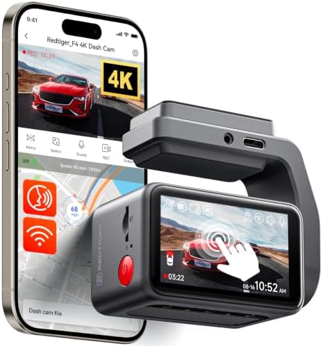 REDTIGER F4 4K Front Dash Cam