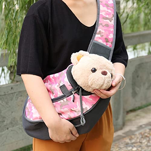 Schoudertas voor huisdieren Handige tas om uit te gaan Tas voor huisdieren Ademend Diagonaal Kat en hond Teddy Kleine hondentas (Color : BU, Size : S) - Afbeelding 4
