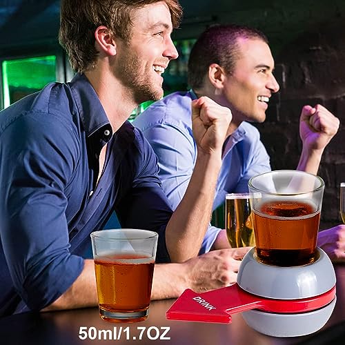 Image of Go Hooked Spin the Shot Drinking Game for Bachelor Party, Friends & Family Nights | Fun with Spinner & Glass | Drinking Roulette Adult Party Supplies