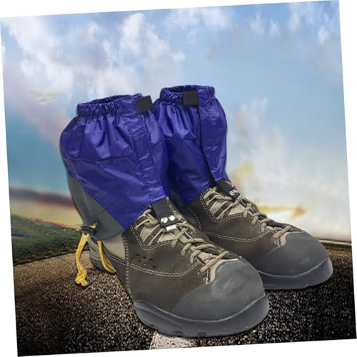 Guêtres de randonnée imperméables en nylon bleu pour protection cheville - 5