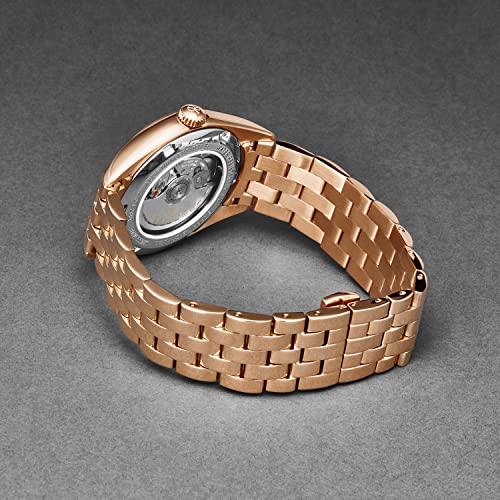 Men's 'Heritage' GMT Green Dial Stainless Steel Bracelet Swiss Automatic Watch 21010.23643