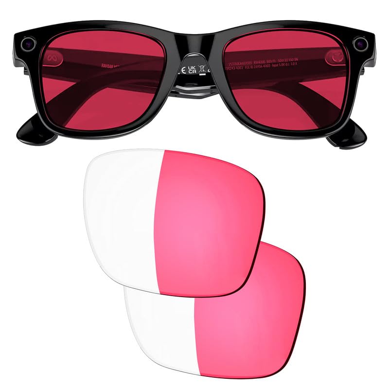 Image of YEIN Replacement Lenses for Ray-Ban Meta RW4006(50mm)&RW4012(GEN 2), Blue Light Blocking /Polarized Sunglasses