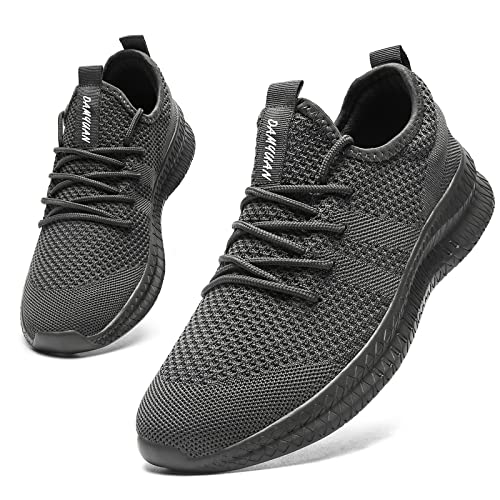 Damyuan Zapatillas de deporte para hombre, para correr, tenis, tiempo libre, ligeras, transpirables, E gris., 44 EU
