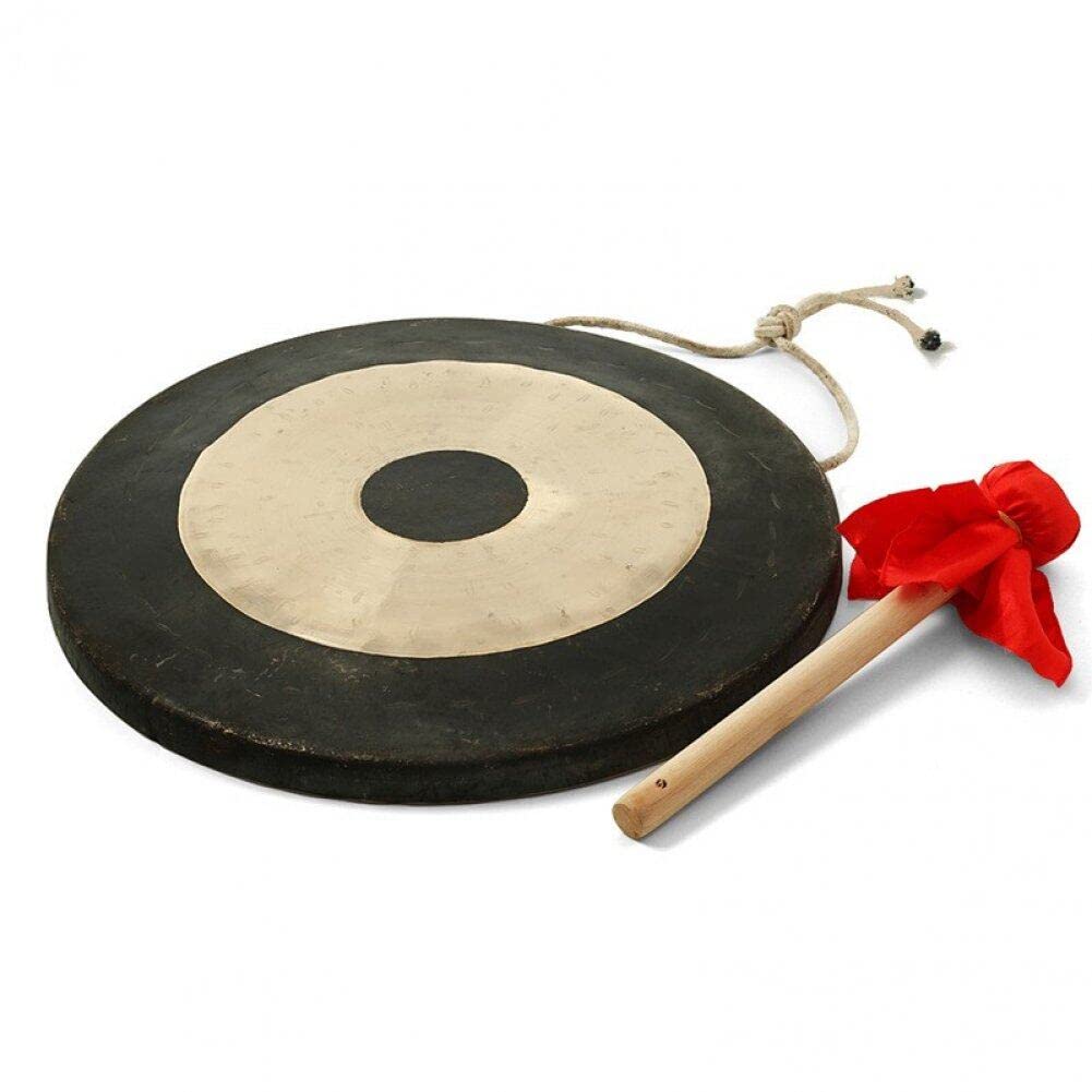 Strumento Di Gong Cinese, Gong Di Strumenti a Percussione Tradizionale Cinese Con Chau Gong Decorativo in Legno Per L'ufficio Di Casa