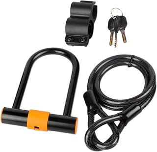 Bike Chain Lock Bike Lock Chain Bike s Lock Light Weight Motorcycle U-Lock Bar Lock Orange Lock Chain Chain Lock