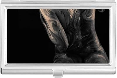 Body Tattoo Nude Ass Butt Gal Business Card Holder Case Pocket Box Wallet