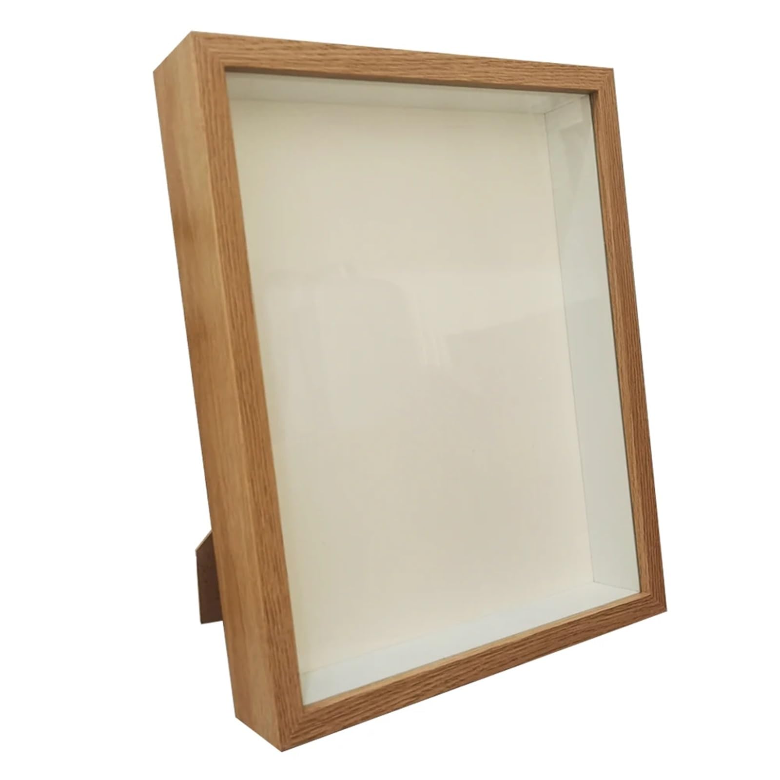 Shadow Boxes Shadow Box Frames Bouquet Display Flower Case Depth 3cm Wooden Photo Frame For Displaying Three-Dimensional(Wood Color frame,10X15cm 6inch)