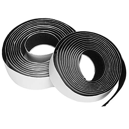 Hapivida Nastro Adesivo Doppia Faccia in Nylon con Chiusura a Gancio e Anello, Lunghezza 1 m Larghezza 20 mm per Applicazioni Domestiche Ufficio Scuola