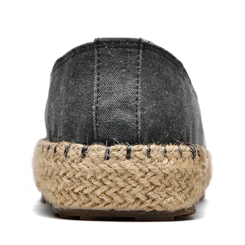 CASMAG Men's Fashion Casual Cloth Shoes Canvas Slip-on Loafers Espadrille Leisure Walking Sneakers Moccasins Boat Shoes4