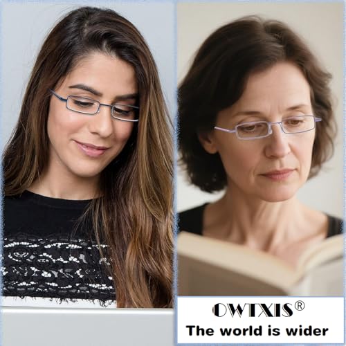 Image of Blue Light Blocking Reading Glasses - Slim Pocket Readers with Pen Clip Case Mini Lightweight Readers