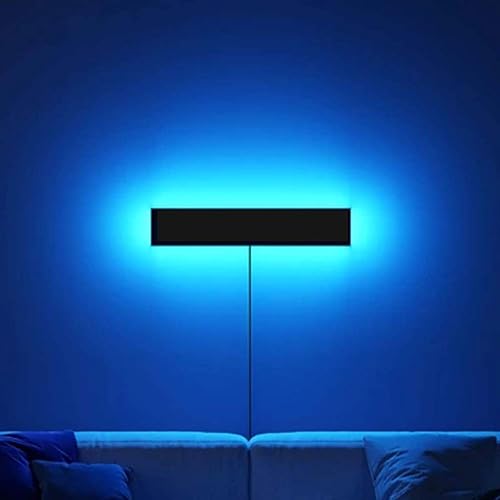 Miniatura 5 de QFFL paneles de luz led inteligente LED luz de pared RGB cambio de color con control remoto luz ambiental regulable para la familia dormitorio noche