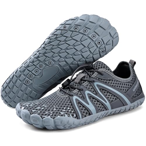 Image of Water Shoes for Men Barefoot Quick-Dry Aqua Sock Outdoor Athletic Sport Shoes for Kayaking, Boating, Hiking, Surfing, Walking