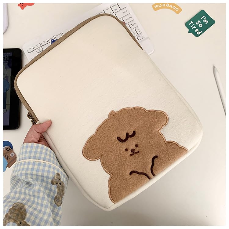 Funda acolchada para portátil de 11-15.6 pulgadas beige miniatura 6