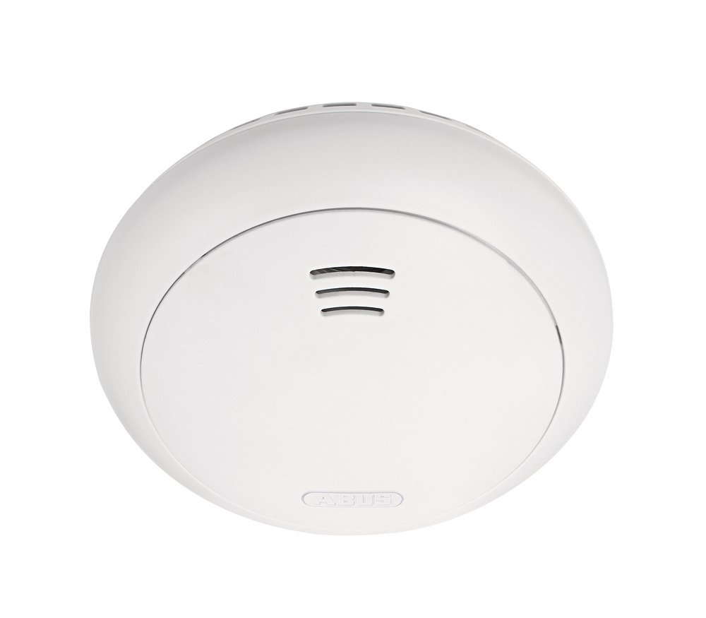 ABUS Detector de Humo y Calor FURM45000 Smartvest Pro - Inalámbrico, DIN EN | Sensor inteligente para hogar con notificación push, montaje sin cables y conexión inalámbrica a central Smartvest Pro.