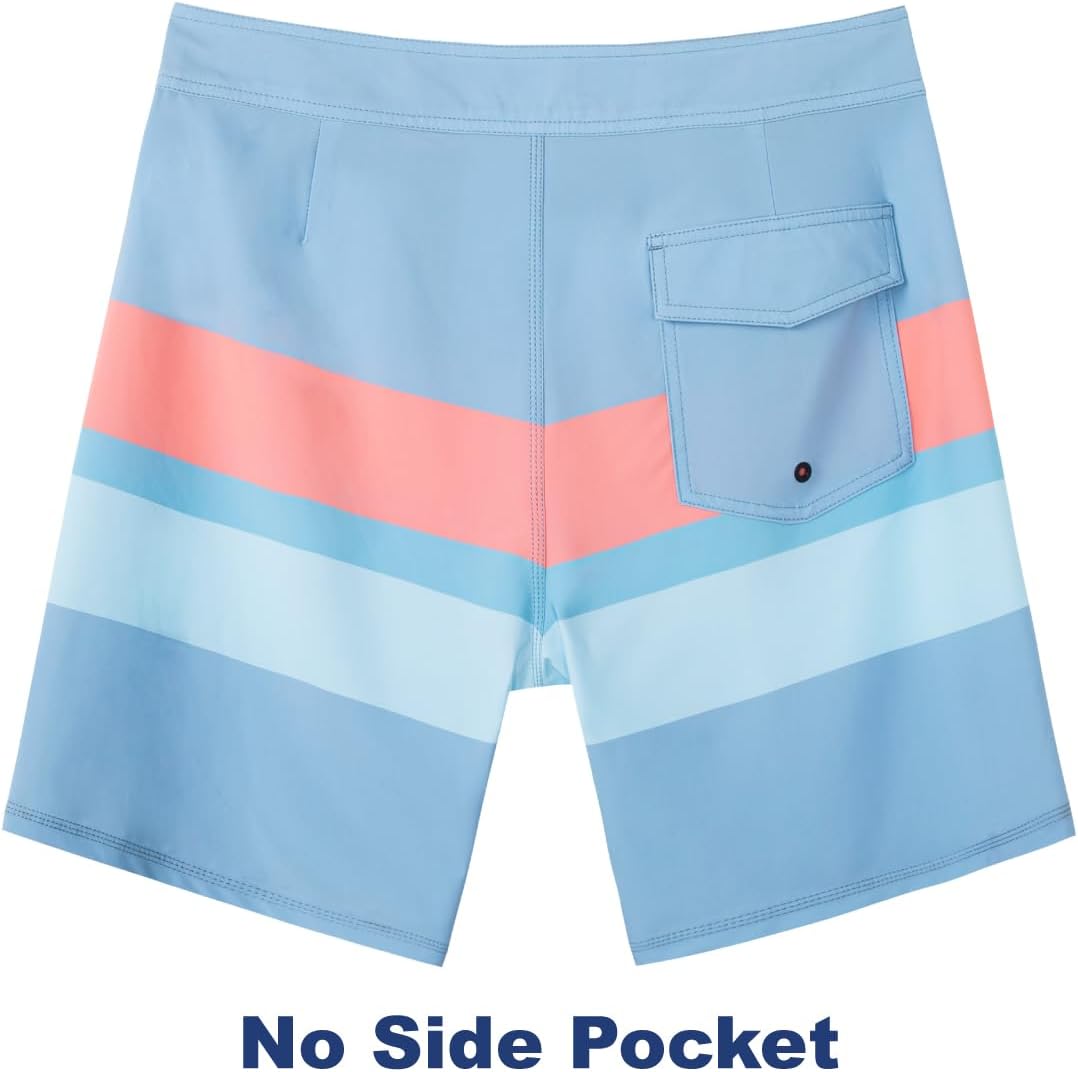 SURF CUZ Men's Board Short Beach Short 4-Way Stretch Swim Short