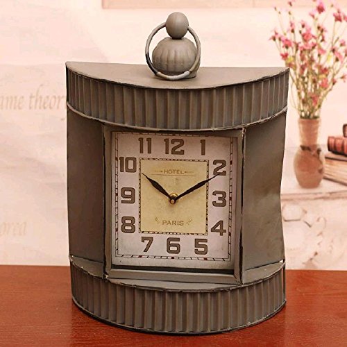 Breguht The New Home Furnishing Clock Creative Crafts Decorative Iron Desk Clock Desktop Clock Universal Universal Colormodern Decoration, Classic, Durable, Retro, Simple And Simple Home Fashion Quali