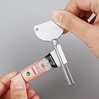 Vista 5 de Exprimidor de pasta de dientes con llave de tubo Juego de 3 exprimidores manuales de pasta de dientes, exprimidores de tubos de pasta de dientes