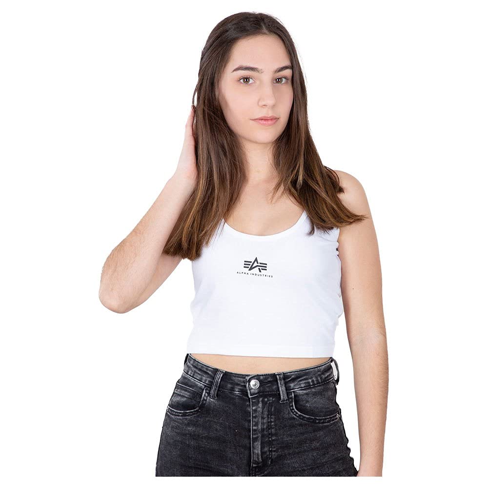 ALPHA INDUSTRIES Women's Basic Crop-top Sl Wmn Short Sleeve T-Shirt