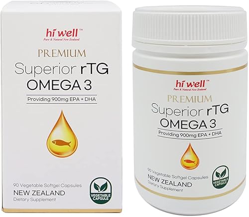 hi well Premium Superior rTG Omega 3 90Cápsulas de cápsulas blandas vegetales