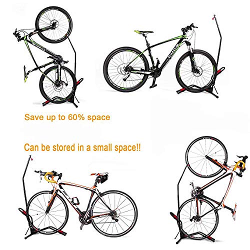 YueTong Vertikaler Fahrradständer – 1 Stück, Freistehend, Bis 60 Pfund, Platzsparend Für Garage & Wohnung (kein Bohren Nötig)
