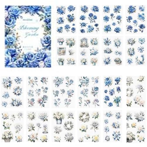Alideco Vintage Scrapbook Stickers Set Baroque Garden Girl Sticker Book for Adults Sticker journaling Stickers for Scrapbooking Tweezer 20Sheets (huayingmijing)