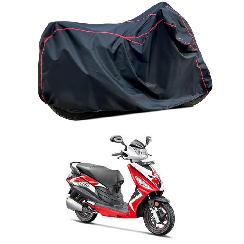 Image of Waterproof Scooter Cover Compatible with Hero Dash Fabric UV Protection (Black)