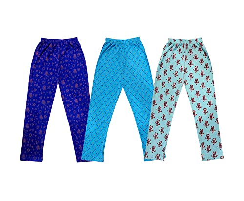 Image of KAYU Kids 100% Cotton Printed Capri for Girls - Regular Fit [Pack of 3]