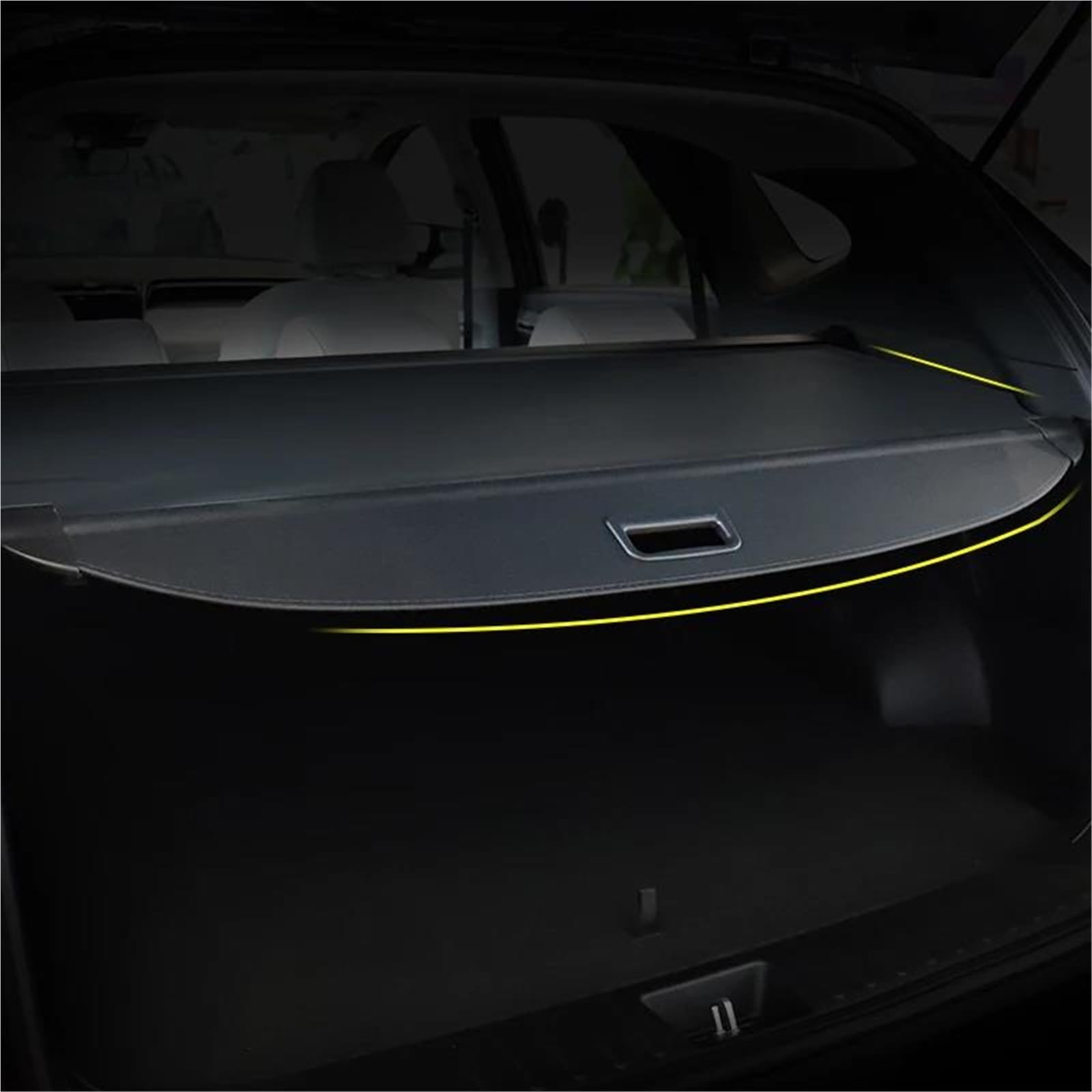 Genérico Cubierta de Carga para Hyundai para Tucson NX4 2021 2022 2023 2024 Cubierta De Carga Maletero Retráctil Accesorios Privacidad para Automóvil Tapa Protectora(Carbón)