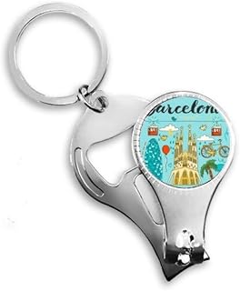 Barcelona Espanhola Sagrada Família Alicate de unha Chaveiro Abridor de Garrafas Cortador