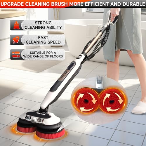 Image of 2Pack S7001 Upgraded Mop Pad Replacement Brush Heads for Shark Steam Mop S8201 /S7000Series Pads | Professional Cleaning and Polishing | for Tile Floors Grout Deep Cleaning Hard Floors (Blue)