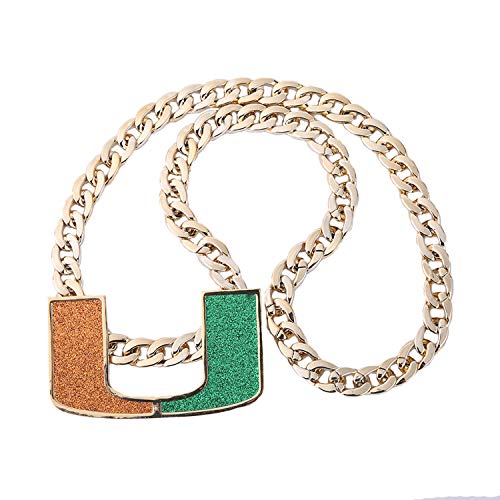 World One ABC Gold Plated Men Jewelry Necklace Miami Turnover Chain, Fans Gift3