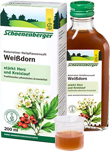 Schoenenberger Biologisch natuurzuiver geneeskrachtige plantensap witdoorn (6 x 200 ml)