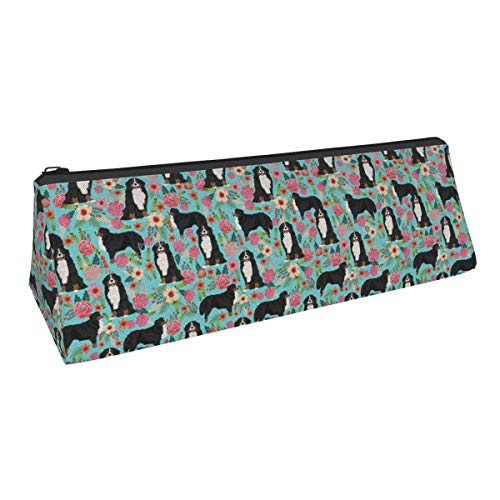 Preisvergleich Produktbild Dreieck Federmäppchen, Haustier-Hund, Blumen-Aufbewahrungstasche, einfache Schreibwaren-Tasche Halter für Schüler