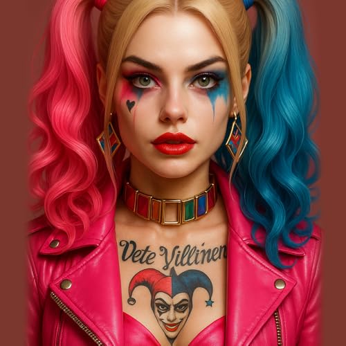 Image of BADCOLOR 3PCS Red Black Royal Blue Face Body Paint Stick Makeup for Skull Vampire Clown Joker SFX Cosplay & Dress Up, Full-Coverage Halloween Facepaint Makeup Kit