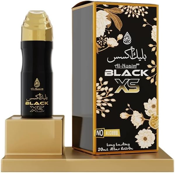 Al Nuaim Attars Perfumes UNISEX Fragrance (20ml) Alcohol Free Long Lasting Effects - by DB CART (Black XS)