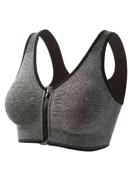 Front Criss Cross v Neck Crop Tank top for Girl's Womens's with Removable Pads Free Size Best fits for (28 to 34) Bust Size (Grey)-image-45