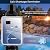 Rinoson Saltwater Pool Chlorinator System for Above Ground Pools, Saltwater Pool System with Self-Cleaning Titanium Cell & LED Control Panel, Up to 12,000 Gallons, 5 Year Limited Warranty