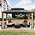 Greesum 10'x13' Hardtop Polycarbonate Gazebo, Outdoor Steel Double Roof Canopy, Aluminum Frame Permanent Pavilion with Netting and Curtains for Lawns, Patio, Backyard and Deck