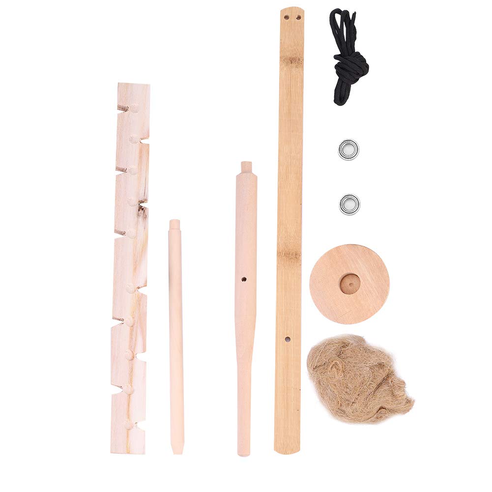 equlup Fire Making Tool Set, Wood Drilling Fire Making Tool 33x3cm/12.99x1.18in Primitive Wood Survival Practice Friction Fire Tool for Outdoor Camping