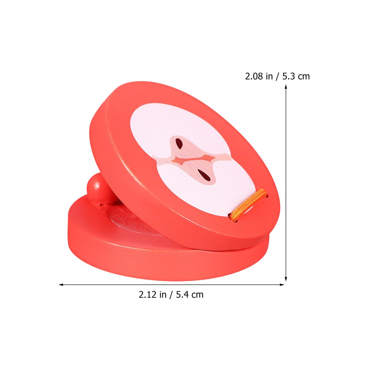 Beaupretty Nacchere da Dito e a Mano in Legno Set 4 Pezzi Strumento a