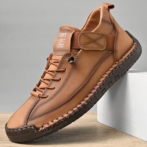 Mens Chukka Boots Non Slip Ankle Boots Loafers Casual Boots for Men Slip On Lightweight Dress Sneakers Handmade Fashion Sneakers Walking Driving Shoes3