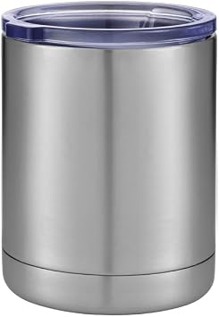 10oz Lowball Tumbler, Double Wall Stainless Steel Insulated for Keeping Hot and Cool