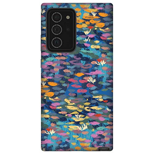 Screenflair Lilly Pond - Abstract Designer Case for Samsung Note 20 Ultra | Lightweight | Dual-Layer | Drop Test Certified | Wireless Charging Compatible - Glossy