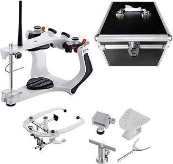 BONEW Lab Articulator High Precision Semi-Adjustable with Standard Face Bow Aluminum Box XG-A01