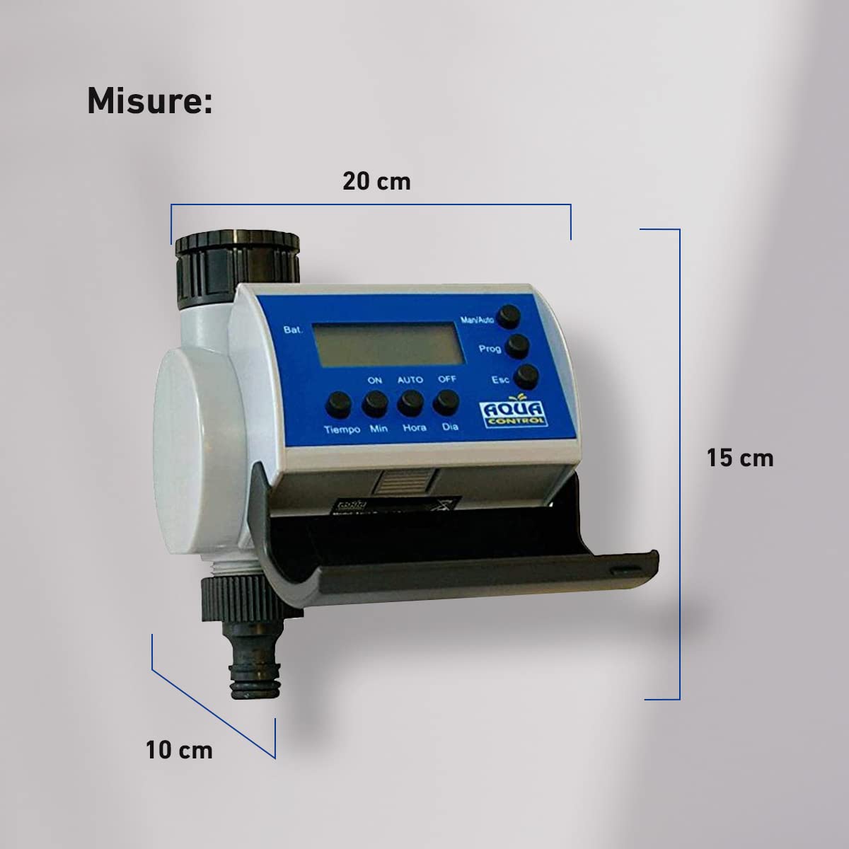 Aqua Control C4100 Programmatore d'Irrigazione per Giardino con display LCD fino a 8 Avviamenti al giorno