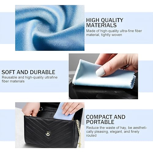 Image of Microfiber Cleaning Cloth for Laptop Screens, Monitors, Keyboards, Phones, Cameras, Tablets, Sunglasses & More - Soft, Lint-Free, Reusable Wipes - Random Colors (Pack Of-10)