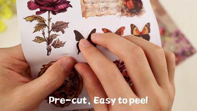 Lot De 180 Autocollants PET Pour Scrapbooking, Junk Journaling