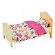 Olivia’s Little World Kleine Prinzessin 45 cm Puppen-Einzelbett, Gelb & Bettzeug Sommerblumenset TD-11929-1J